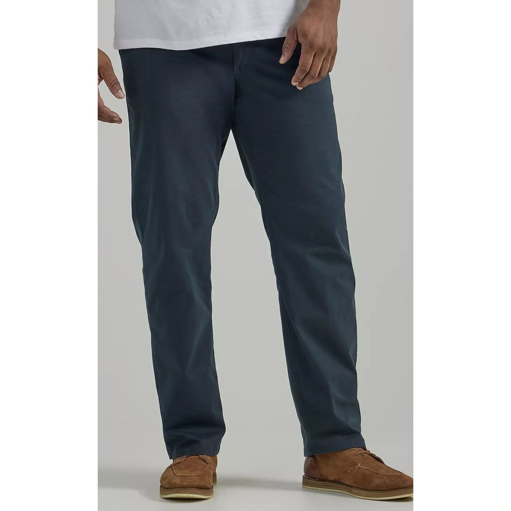 Lee Men's Extreme Motion Khaki Pants - Big & Tall - Navy Blue - 58Wx30L‎